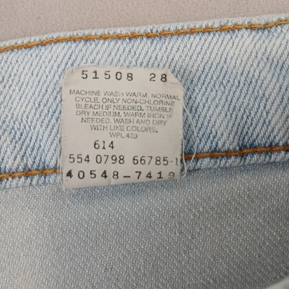 Vintage Levis 540‎ Flex 42x28 Mens Jeans Brown Tag 1998 FLAWS